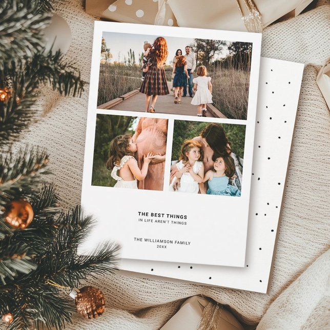 Cartão De Festividades Cota Mínima Moderna | Colagem de Fotografias Simpl (Criador carregado)