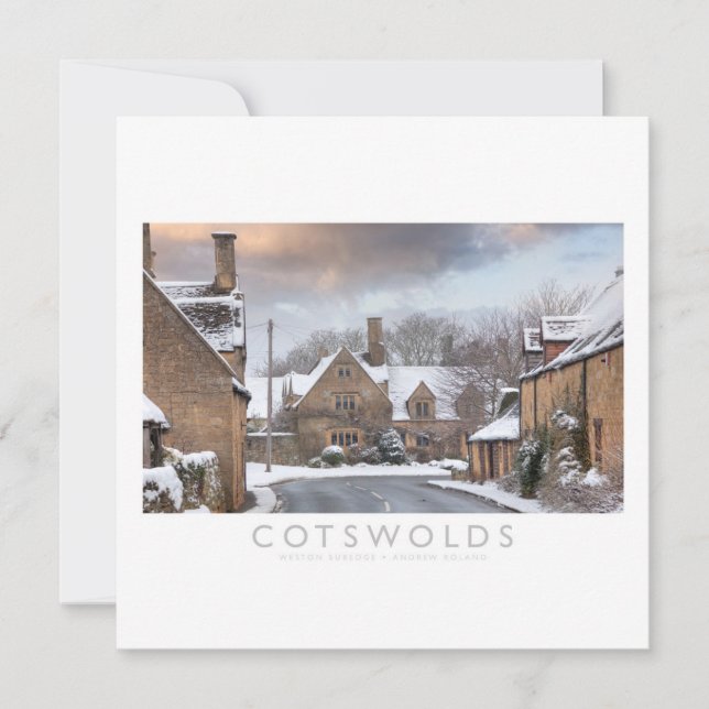 Cartão De Festividades Cotswolds (Frente)