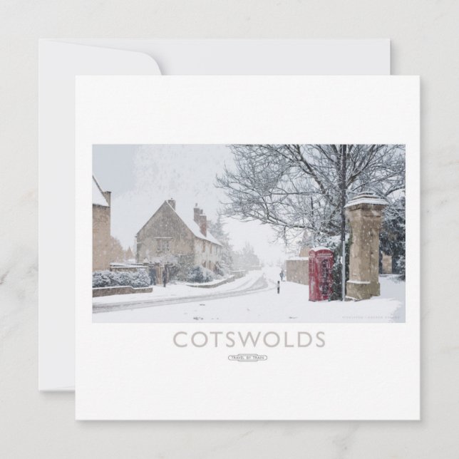 Cartão De Festividades Cotswolds Poster (Frente)