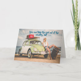 CARTÃO DE FESTIVIDADES COUNTRY GIRL BIRTHDAY CARD