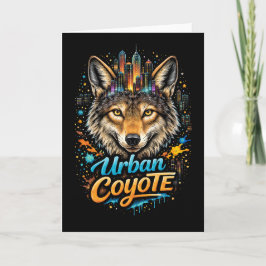 Cartão De Festividades Coyote Urbano
