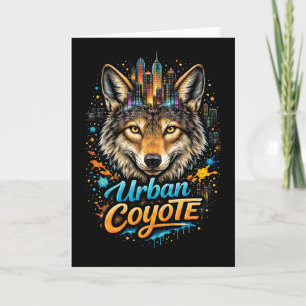 Cartão De Festividades Coyote Urbano