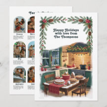 Cozinha de Férias Família Natal Ano em Revisão