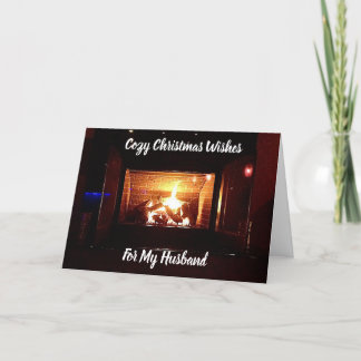 CARTÃO DE FESTIVIDADES COZY CHRISTMAS DESEJA PELO MEU "MARIDO"