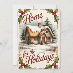 Cartão De Festividades Cozy Cottage Christmas