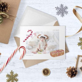 Cartão De Festividades Cozy deseja Foto com motivos ilustrados