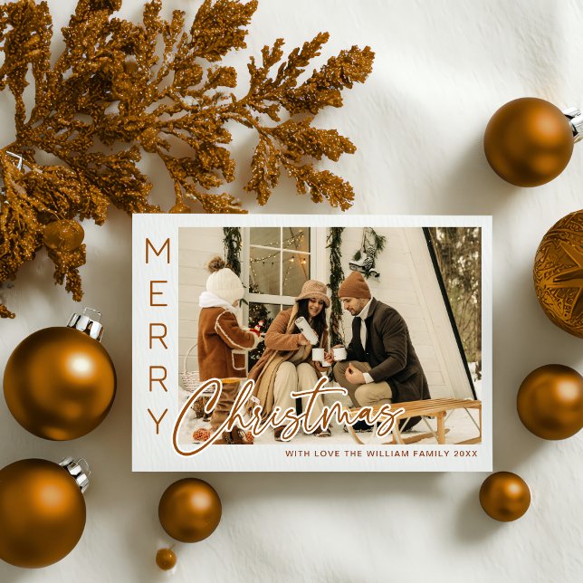Cartão De Festividades Cozy Winter Family 4-Photo Christmas Cards |  (Criador carregado)