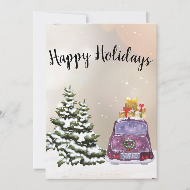 Cartão De Festividades CozyBun (Frente)