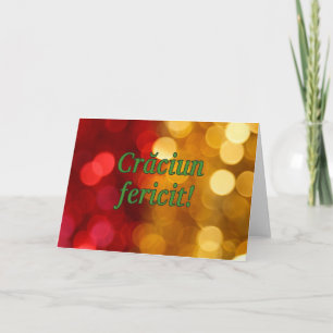 Cartão De Festividades Crăciun fericit! Feliz Natal no fgf romeno