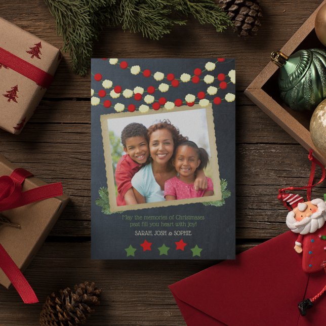 Cartão De Festividades Cranberry e pipoca - Natal Russo (Criador carregado)