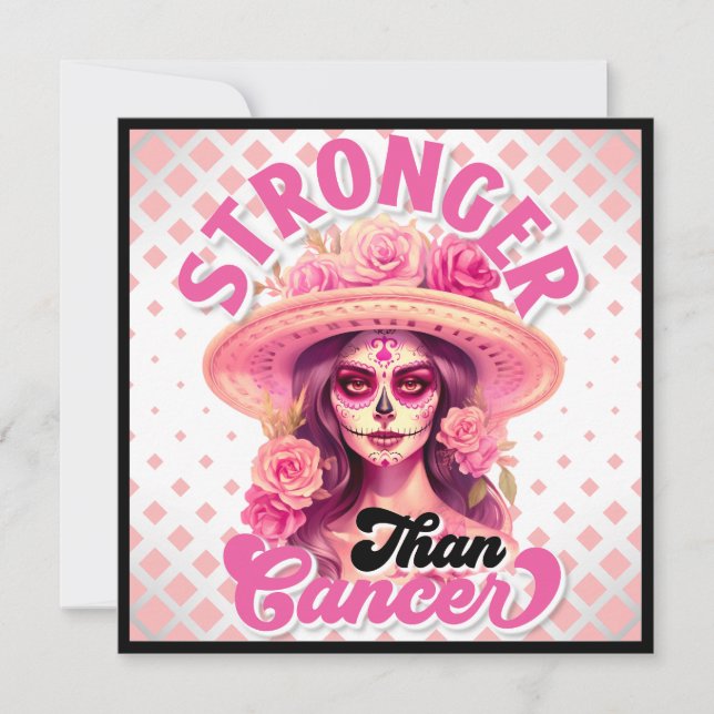 Cartão De Festividades Crânio em Açúcar (Frente)