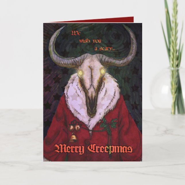 Cartão De Festividades Creepmas Greeting Card (Frente)