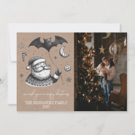 Cartão De Festividades Creepy Wreath