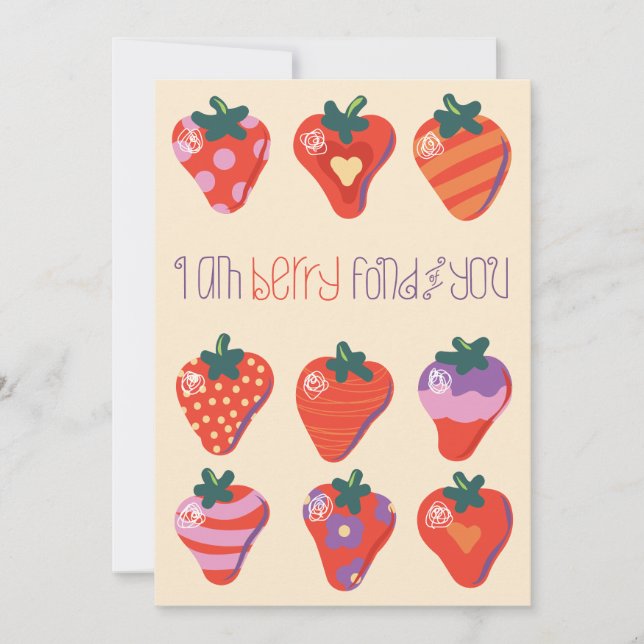 Cartão De Festividades Creme, Eu Sou Muito Chegado a Você, Valentine (Frente)