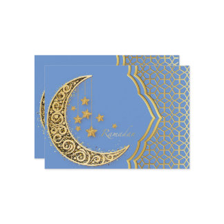 Cartão De Festividades Crescente de ramadã