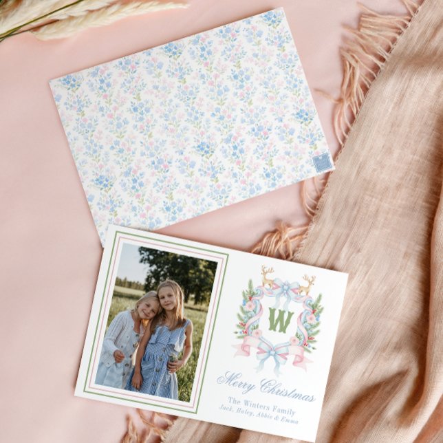 Cartão De Festividades Crest do Monograma do Grande Milênio (Criador carregado)