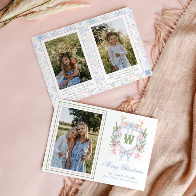 Cartão De Festividades Crest do Monograma do Grande Milênio (Criador carregado)