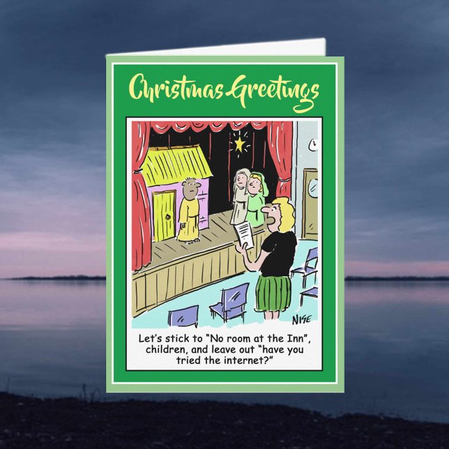 Cartão De Festividades Crianças e Jogo da Natividade na Escola de Natal. (Criador carregado)