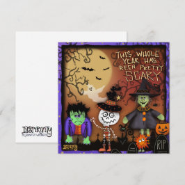 Cartão De Festividades Crianças fantasmas ou tratadas Inspirividade