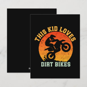 Cartão De Festividades Crianças Moto de Terra Engraçada