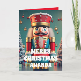 Cartão De Festividades Crianças Personalizadas de Natal Nutcracker