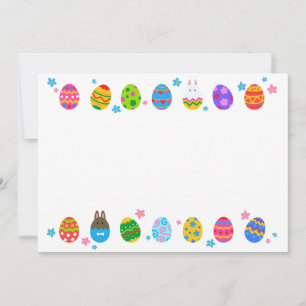 Cartão De Festividades Criatividade イ Equipe de タ de エ グ ス と 横 (兎 並, び, ふ