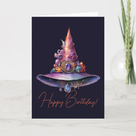 Cartão De Festividades Crie O Seu Próprio Chapéu De Bruxa Colorida Bejewe