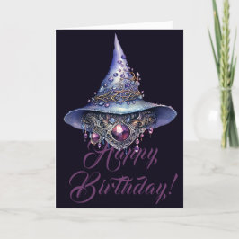 Cartão De Festividades Crie O Seu Próprio Chapéu De Bruxa Cristal Com Cer
