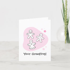 Cartão De Festividades Crie o seu próprio pão-de-açúcar retrô cor-de-rosa