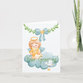 Cartão De Festividades Crie seu próprio Anjo das Estrelas no Natal