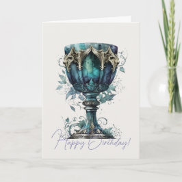 Cartão De Festividades Crie seu próprio cálice verde