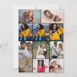 Cartão De Festividades Crie seu próprio colagem de 11 fotos