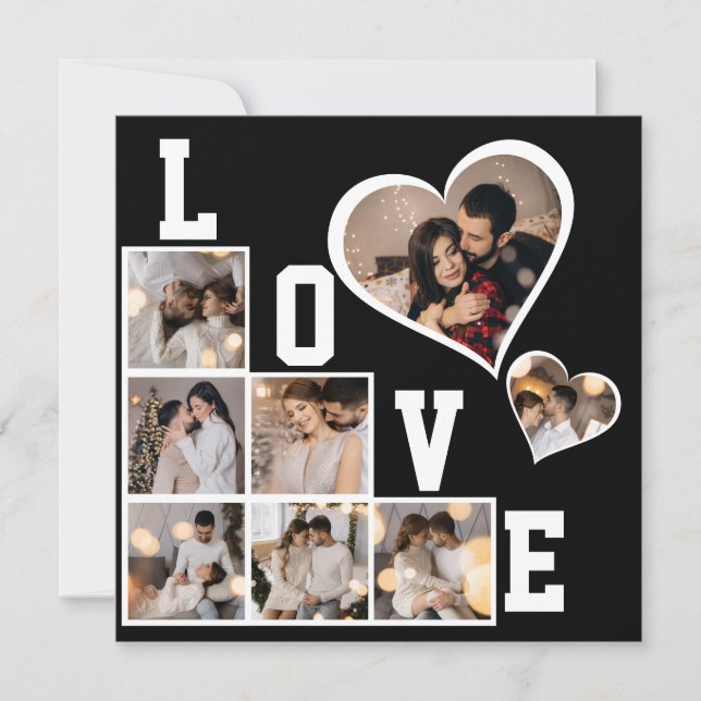 Cartão De Festividades Crie seu próprio colagem de 8 fotos (Frente)