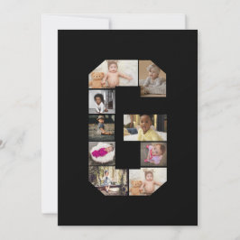 Cartão De Festividades Crie Seu Próprio Colagem de Fotos com a Letra G