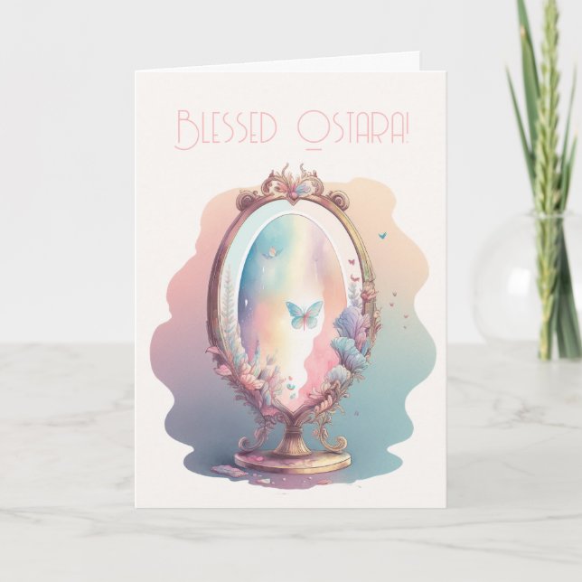 Cartão De Festividades Crie seu próprio espelho mágico (Frente)