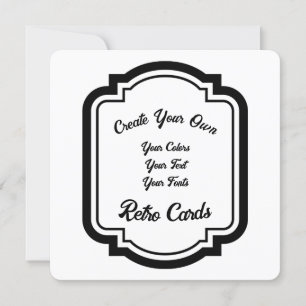 Cartão De Festividades Crie seu próprio estilo de retrorreflector preto