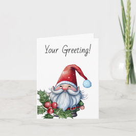 Cartão De Festividades Crie seu próprio Gnomo de Natal