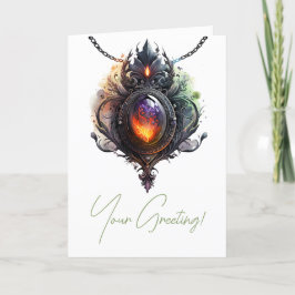 Cartão De Festividades Crie seu próprio Opal de incêndio que foi ameaçado