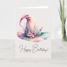 Cartão De Festividades Crie Seu Próprio Pastel Rainbow Witat Que Ele Deix