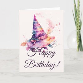 Cartão De Festividades Crie seu próprio Primavera Arco-Íris de Bruxa que 