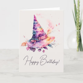 Cartão De Festividades Crie seu próprio Primavera Arco-Íris de Bruxa que 