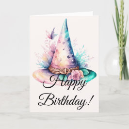 Cartão De Festividades Crie Seu Próprio Primavera Rainbow Floral Witat Ha