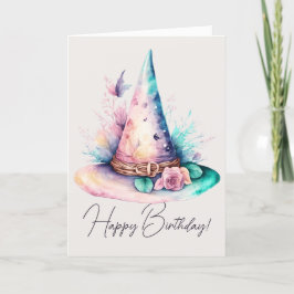 Cartão De Festividades Crie Seu Próprio Primavera Rainbow Floral Witat Ha