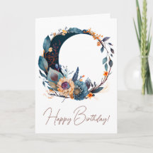 Crie seu próprio Teal e Dourada Lua Floral