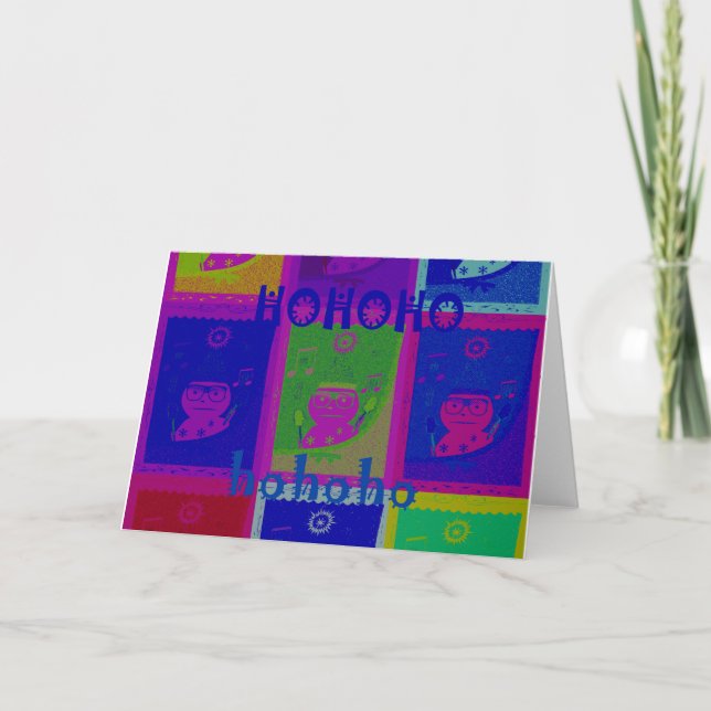 Cartão De Festividades Crie seus próprios Papais noeis especiais HoHoho P (Frente)