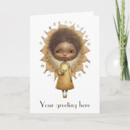 Cartão De Festividades Crie sua gaja de girassol cômoda