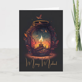 Cartão De Festividades Crie Sua Própria Lanterna de Fada de Outono