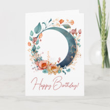 Crie Sua Própria Lua Floral Rosa E Dourada