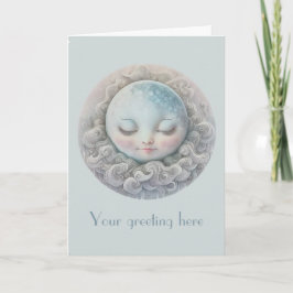 Cartão De Festividades Crie sua própria lua pacífica