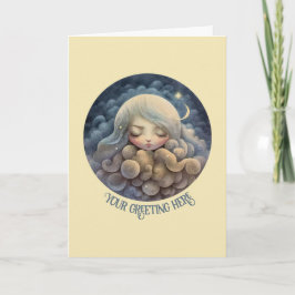 Cartão De Festividades Crie sua própria Titania sonhadora nas nuvens